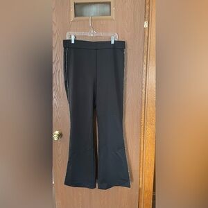 WHBM black dress pull on pants, with beaded stripe size 14